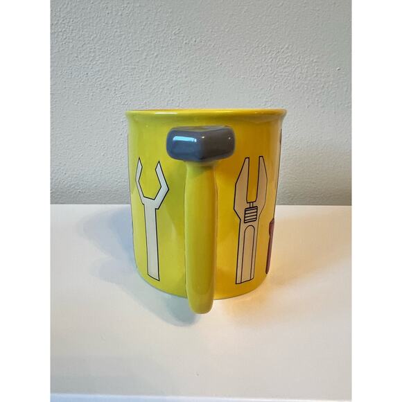 Menards Tool Designed Yellow Drinking Coffee Mug Cup - Picture 2 of 6